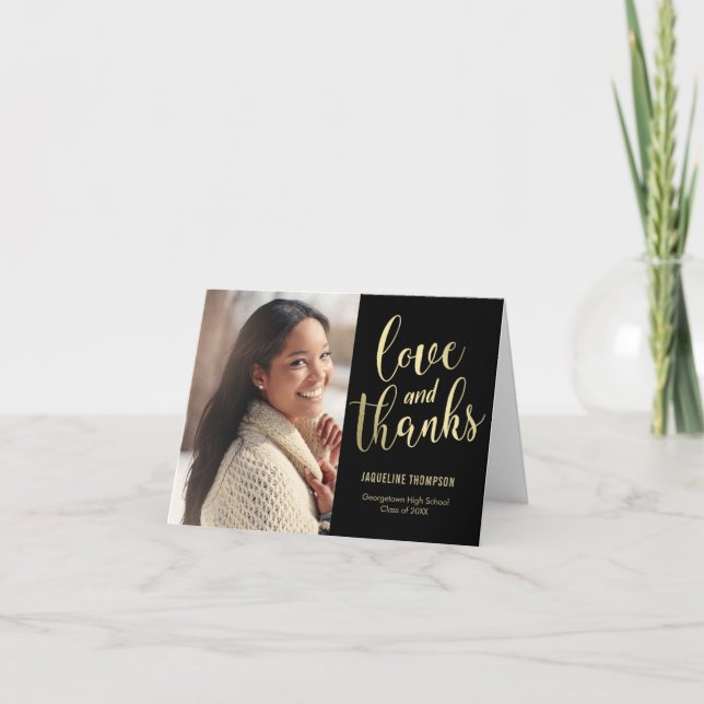 Best Future EDITABLE COLOR Thank You Card (Front)