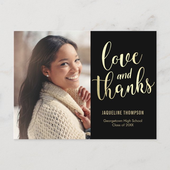 Best Future EDITABLE COLOR Thank You Card (Front)