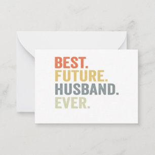 Best Future Husband Ever Husband To Be Fiance Gift Card