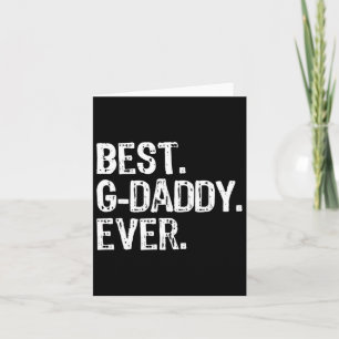 Best G-daddy Ever Funny Cool Grandpa Gdaddy  Card
