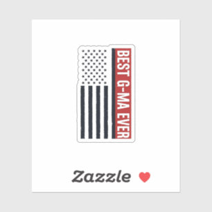 Best G-Ma Ever Patriotic Flag Vector Design_1
