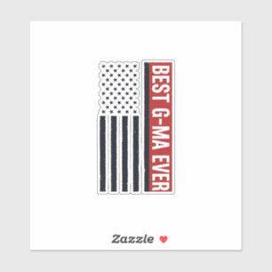 Best G-Ma Ever Patriotic Flag Vector Design_1