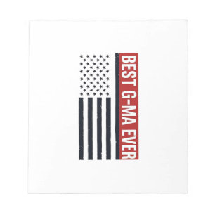 Best G-Ma Ever Patriotic Flag Vector Design_1 Notepad