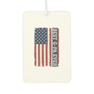 Best G-PA Ever Patriotic Flag Vintage Shirt Design Air Freshener