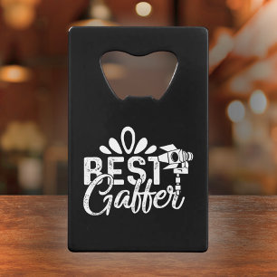 Best Gaffer - Film Crew Gift Credit Card Bottle Opener
