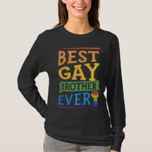 Best Gay Brother Ever Cute  Gay Pride Sibling T-Shirt