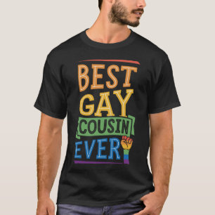 Best Gay Cousin Ever Cute Gay Pride Family T-Shirt