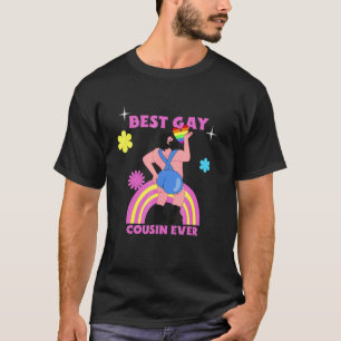 Best Gay Cousin Ever Lgbt Pride Family Costume Gay T-Shirt