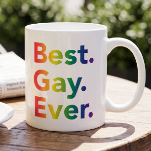 Best Gay Ever   LGBT Rainbow Flag   Gay Pride Mug
