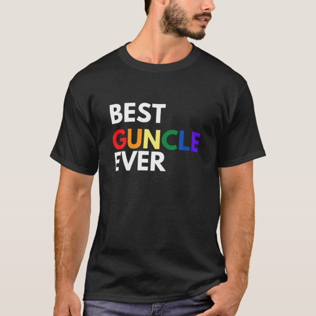 Best Gay Uncle Guncle Pride LGBTQ T Shirt (Front)