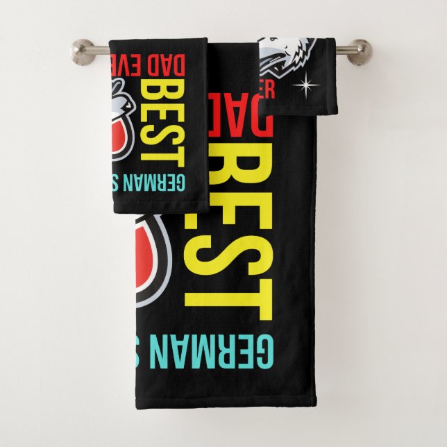 Best German Shepherd Dad Ever  Bath Towel Set (Insitu)