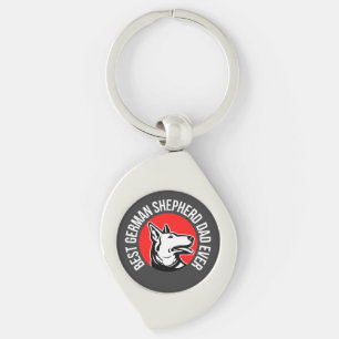 Best German Shepherd Dad Ever         Keychain