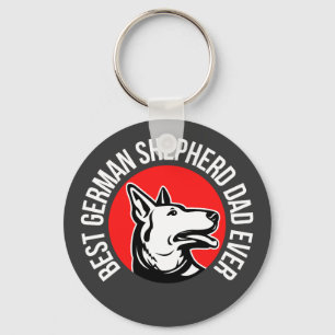 Best German Shepherd Dad Ever        Keychain