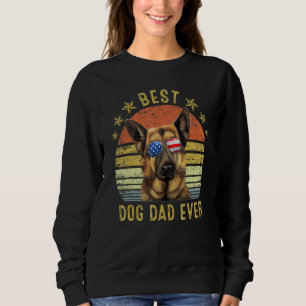 Best German Shepherd Dad Ever Vintage Dog Sweatshirt