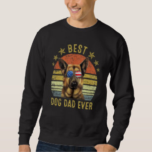 Best German Shepherd Dad Ever Vintage Dog Sweatshirt
