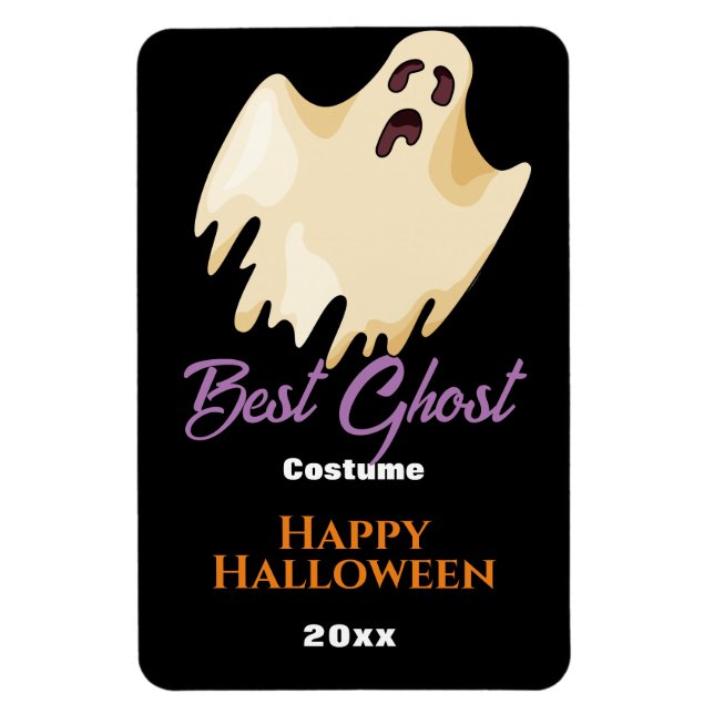 Best Ghost Costume  w/ Ghost Halloween Award  Magnet (Vertical)
