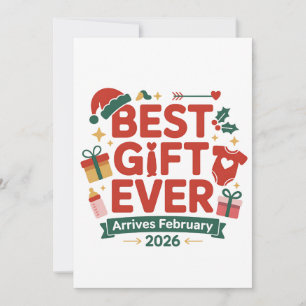 Best Gift Arrives in Febuary 2026 Christmas Couple Announcement