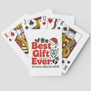 Best Gift Arrives in March 2026 Christmas Couples Playing Cards