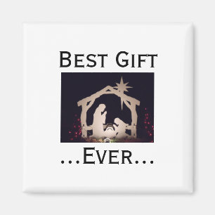 Best Gift Ever Christmas Nativity Story Magnet