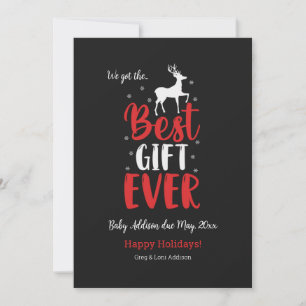 Best Gift Ever Holiday Pregnancy Card
