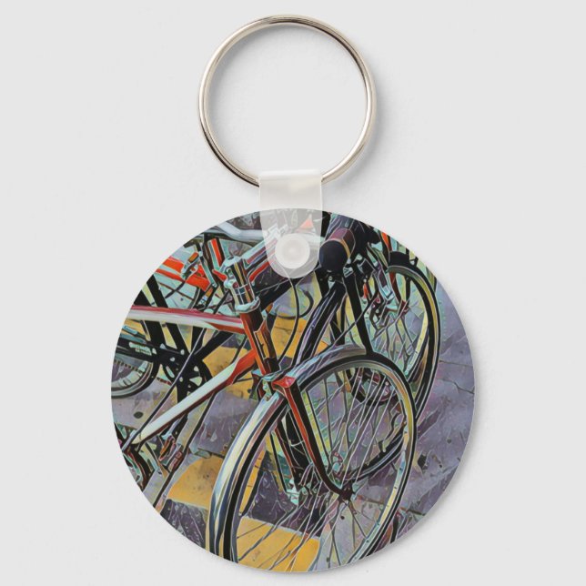 Best gift for cycling lover keychain (Front)