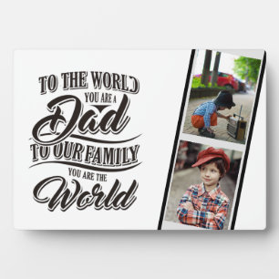 BEST Gift for DADS! Add Photos- Fathers Love This Plaque