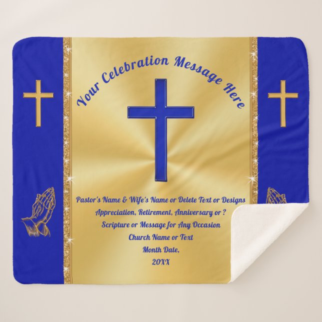 Best Gift for Pastor, Christian Throw Blanket (Front (Horizontal))