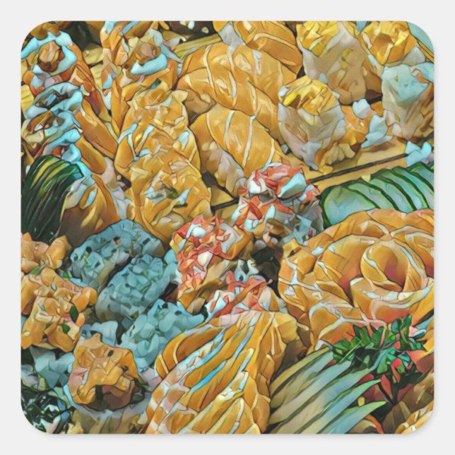 Best gift for Sushi lover Square Sticker (Front)