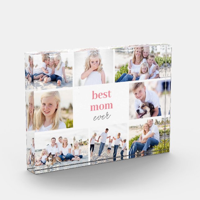Best Gift Personalized Colour Acrylic Photo Block (Left)