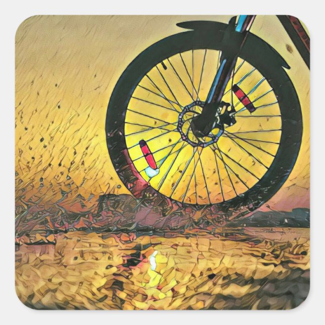 Best gifts for cyclists square sticker (Front)