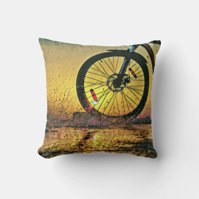 Best gifts for cyclists throw pillow (Front)