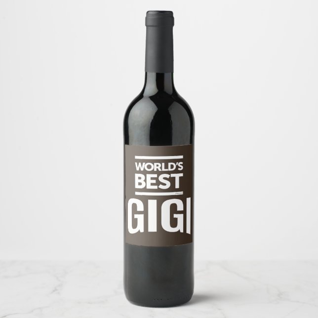 Best Gigi Wine Label (Front)