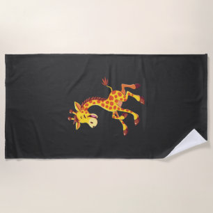 Best Giraffe Art For Men Women Adult Giraffe Print Beach Towel