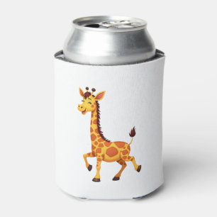 Best Giraffe Art For Men Women Adult Giraffe Print Can Cooler