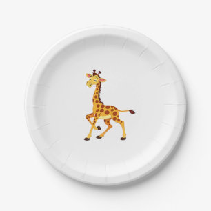 Best Giraffe Art For Men Women Adult Giraffe Print Paper Plate