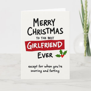 Best Girlfriend Christmas Funny Card