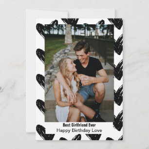 Best Girlfriend Ever Happy Birthday Love Photo Holiday Card