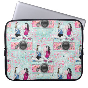 Best Girlfriends and Pink Cameras Laptop Sleeve