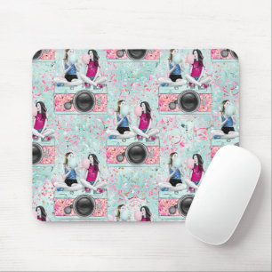 Best Girlfriends and Pink Cameras Mousepad
