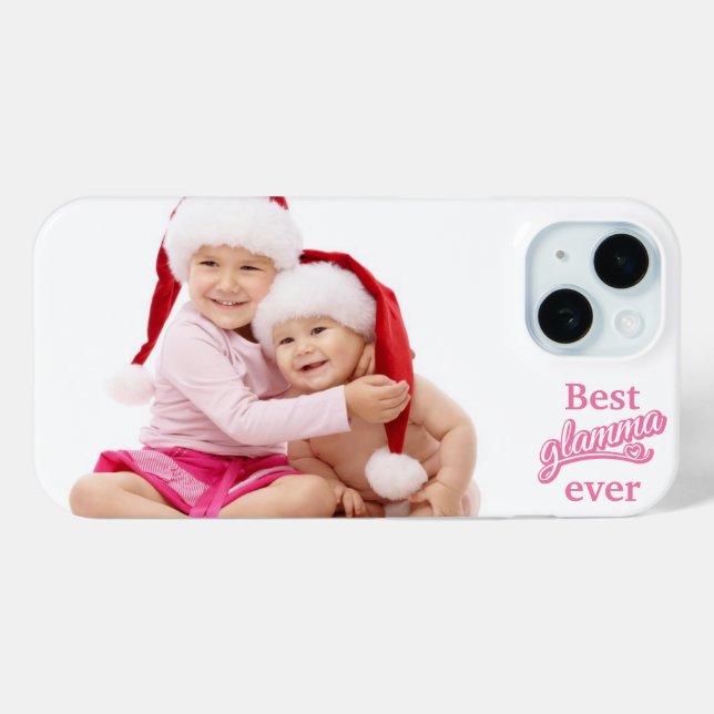 Best Glamma Ever horizontal photo pink/white Case-Mate iPhone Case (Back (Horizontal))