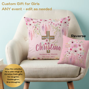 Best GODDAUGHTER Baptism Confirmation Communion Throw Pillow