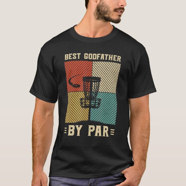 Best Godfather By Far Men Golf Retro Sunset Decor  T-Shirt (Front)
