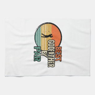 Best Godfather by Par Vintage Golf Vector Design_1 Kitchen Towel