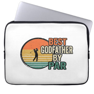 Best Godfather by Par Vintage Golf Vector Design_1 Laptop Sleeve