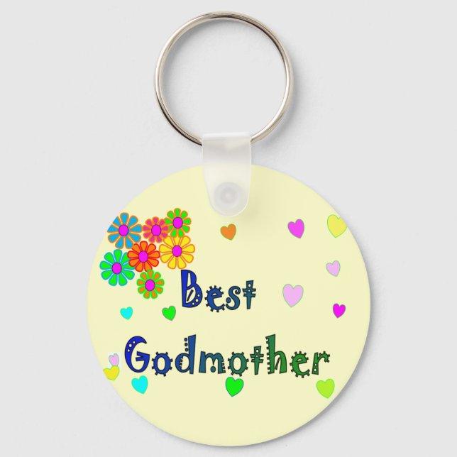 Best Godmother Gifts Keychain (Front)