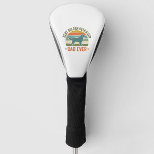 Best Golden Retriever Dad Ever Vintage Dog Shirt_1 Golf Head Cover