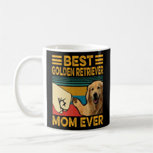 Best Golden Retriever Mom Ever Retro Vintage Funny Coffee Mug