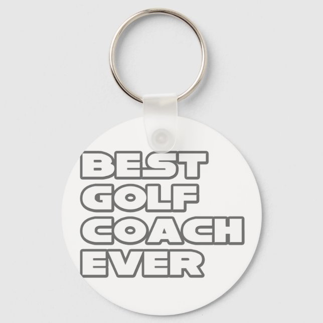 Best Golf Coach Ever Keychain (Front)