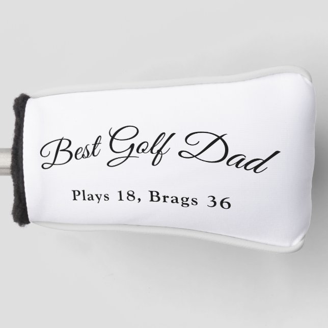 Best Golf Dad | Funny Golf Father Gift Head Cover (Front)