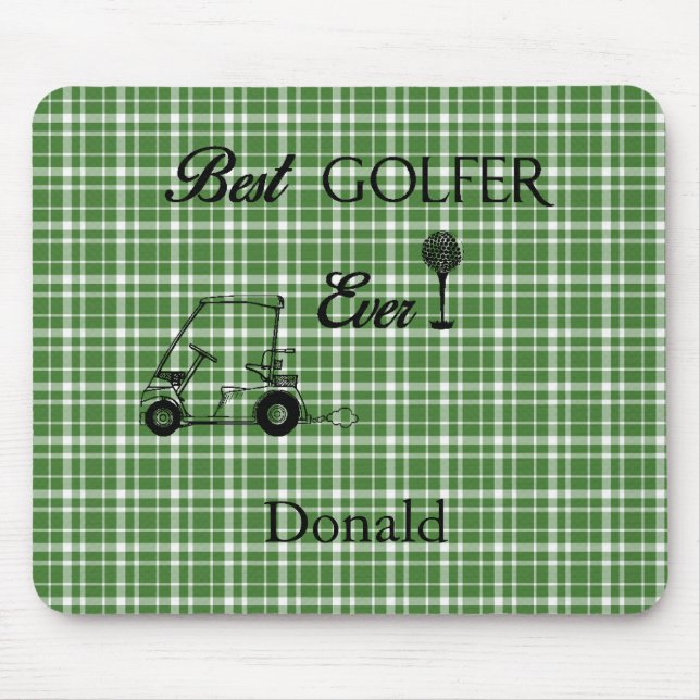 Best Golfer Custom Mouse Pad (Front)